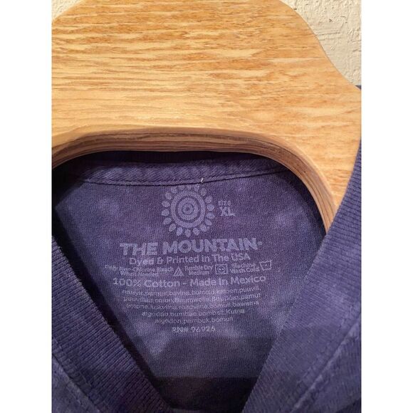 The Mountain Wolf/Sun T-Shirt Mens XL Purple 100% Cotton Graphics Print Pullover - Picture 3 of 8